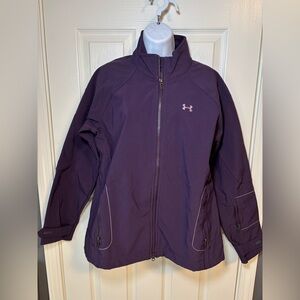 Under Armour purple full zip jacket with multiple pockets-Size L